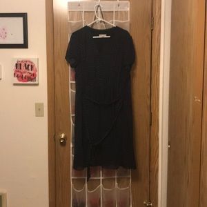 Size 22 Navy polka dot dress